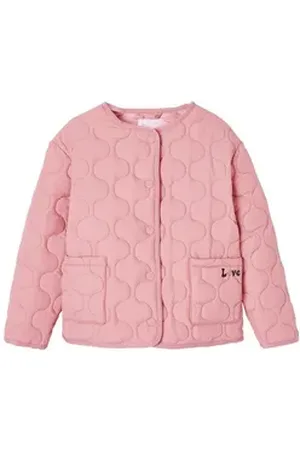 Vertbaudet Blouson Mädchen Steppjacke mit Recyclingmaterial rosa