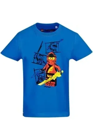 LEGO Wear ® T-Shirt ® Ninjago T-Shirt Blau - Gr. 104 116 128 140 Kinder Shirts Jungen + Mädchen 4 6 8 10 Jahre 128