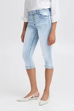 B YOUNG Relaxhose BYBXKAILY Stylische Capri Hose blau 40