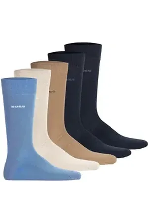 HUGO BOSS Kurzsocken Herren Socken 5er Pack Baumwolle (Packung, 5er Pack) beige|blau|braun|bunt 43-46