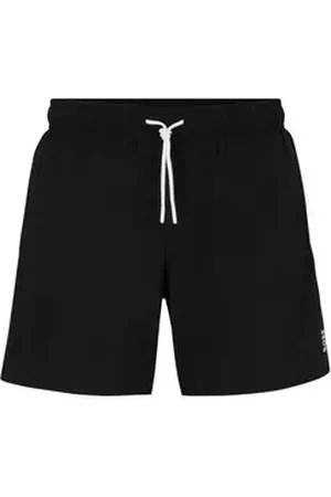 HUGO BOSS Badeshorts Badeshorts mit Signature-Streifen schwarz XL