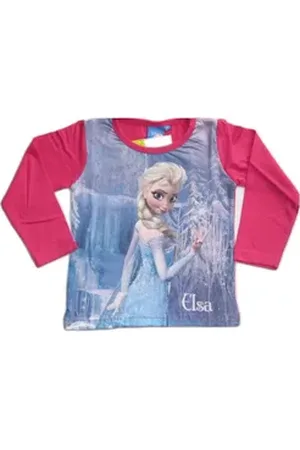 Disney Frozen Langarmshirt Die Eiskönigin Anna und Elsa rot 98