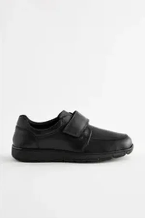 Next Lederschuhe mit Klettverschluss für die Schule Klettschuh (1-tlg) schwarz 42 EU