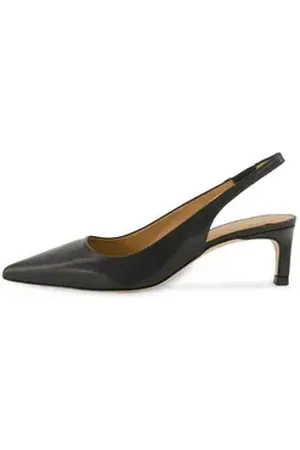 HUGO BOSS Damen Slingback-Pumps aus Leder Pumps schwarz 38 EU