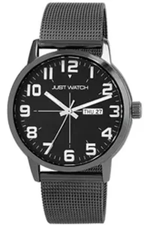 Just Watches Quarzuhr Marquis Edelstahl Herrenuhr, Mesharmband