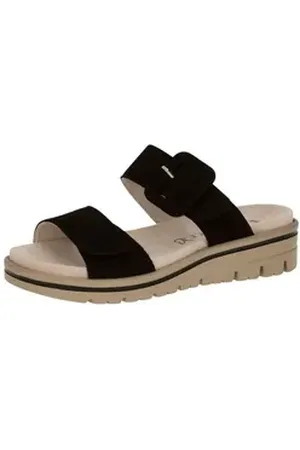 Caprice Pantoletten Nubukleder Pantolette schwarz 38 EU