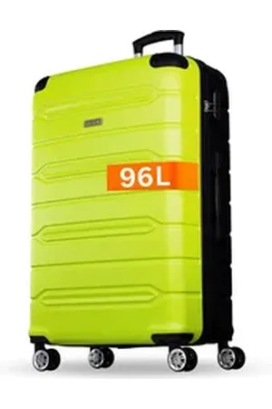 Nowi Hartschalen-Trolley Koffer Hartschalenkoffer mit Zahlenschloss & 8 Rollen Trolley, Zahlenschloss grün 78 cm