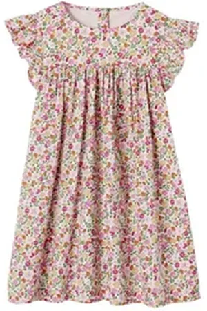 Vertbaudet Minikleid Kurzärmeliges Mädchen Sommerkleid rosa 158