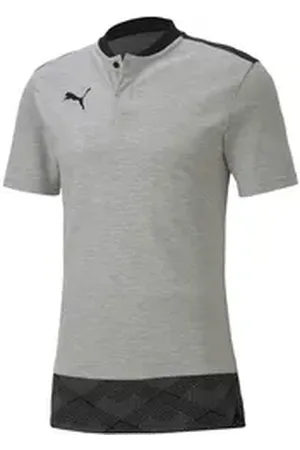 PUMA Poloshirt teamFINAL 21 Casuals Poloshirt Polos Unisex Baumwolle grau L