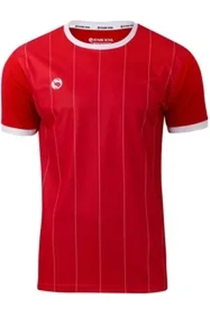 STARK SOUL T-Shirt Trainingsshirt Trikot "Pinstripes", Herren Sport-Shirt, Kurzarm rot XXS
