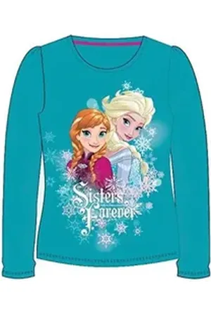 Disney Frozen Langarmshirt Frozen Die Eiskönigin " Sisters Forever" blau