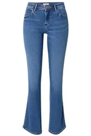 Wrangler Schlagjeans (1-tlg) Plain/ohne Details blau 30