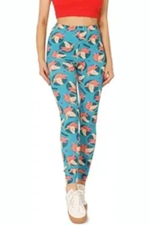 Merry Style Leggings Mädchen Jugend Lange Leggings MS10-408 (1-tlg) elastischer Bund blau 164