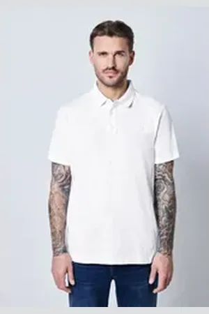 Street one MEN Poloshirt aus reiner Baumwolle weiß M (40)