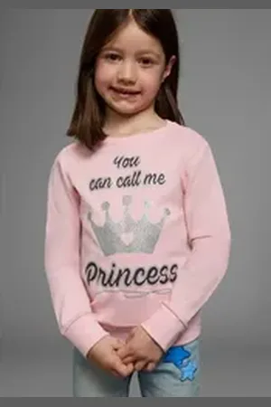 Kidsworld Langarmshirt YOU CAN CALL ME PRINCESS Langarm, Basic-Passform, bedruckt, Rundhalsausschnitt rosa 92/98