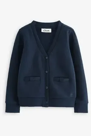 Clarks Strickjacke Strickjacke aus Sweatshirtmaterial (1-tlg) blau 104 (4 J.)