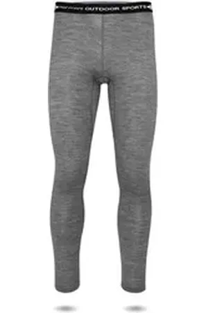 Normani Thermounterhose Herren Merino Unterhose Sydney Thermounterwäsche Funktionshose Lang Baselayer Leggins Ski-Winterhose grau 5XL