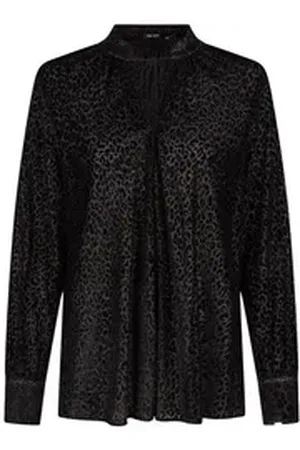 Marc Aurel Klassische Bluse schwarz 34