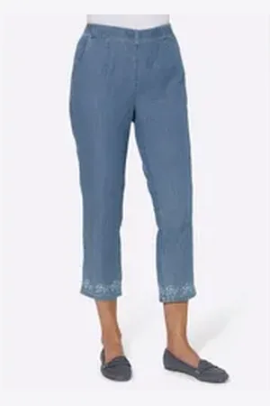 WITT WEIDEN Jeansshorts 7/8-Jeans blau 22