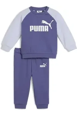 PUMA Jogginganzug Minicats Essentials Raglan Crew Set Kinder blau 62