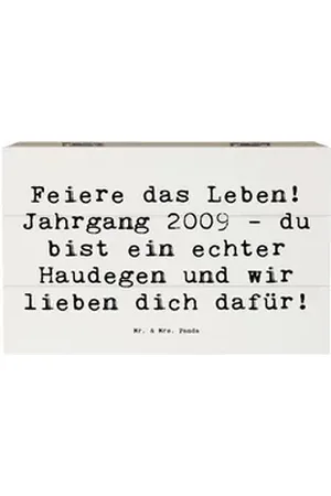 Mr. & Mrs. Panda Dekokiste 19 x 12 cm 2009 Geburtstag - Weiß - Geschenk, Geburtstagsgruß, Feier (1 St), Einschlagscharniere. weiß