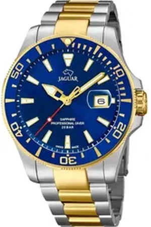 Jaguar Taucheruhr Executive Diver J863/C, Armbanduhr, Quarzuhr, Herrenuhr, Saphirglas, Swiss Made silberfarben