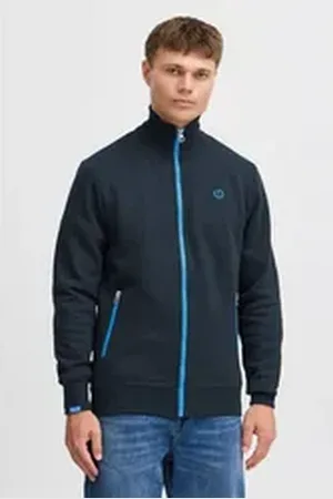 Solid Sweatjacke SDBennTrack Sweatshirtjacke mit Stehkragen blau L