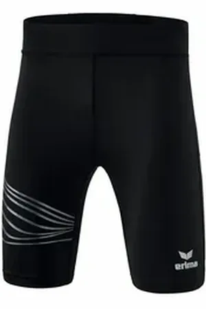 Erima Funktionstights Kinder RACING Lauftight kurz schwarz 140