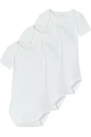 NAME IT Body NBNBODY 3P S/S SOLID WHITE 4 weiß 98
