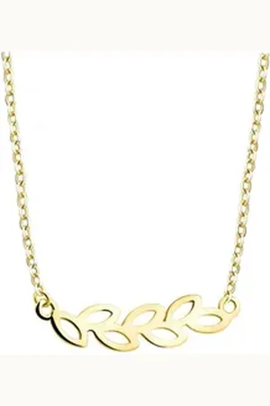 Sofia Milani Kette mit Anhänger Blatt, 925 Silber Damen Schmuck - N0710 silberfarben