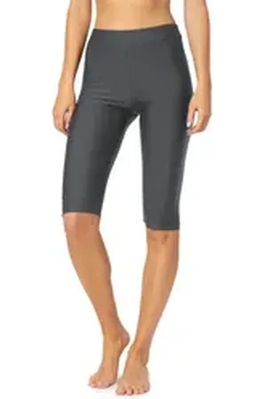 Merry Style Badeshorts lang Damen Knielange Leggings MS10-334 grau 42