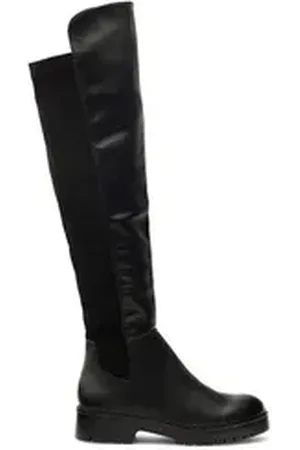 DeeZee Overknees Damen XENIA H58573-10 Schwarz Overkneestiefel schwarz 39 EU