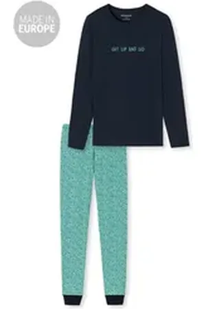 Schiesser Pyjama Nightwear grün 164