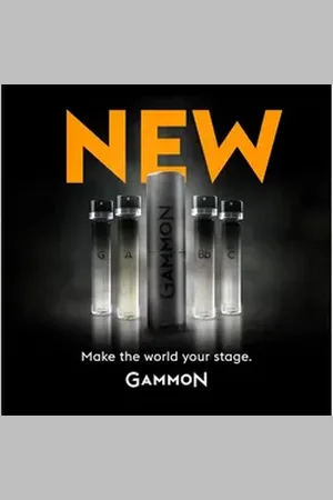 GAMMON Eau de Parfum 10 x Black Notes Parfum Herrenduft mit langanhaltendem 20% Parfum-Öl, 10-tlg.