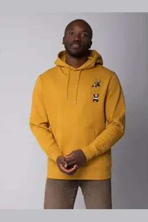 wat? Apparel Hoodie Pocket Pandas gelb S