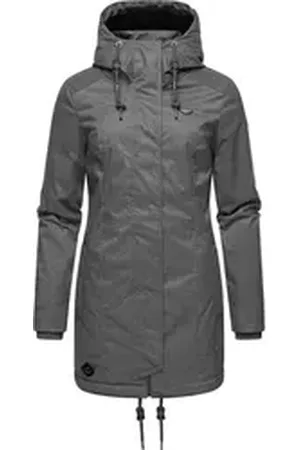 Ragwear Winterjacke Tunned stylischer Winterparka mit Teddyfell Innenfutter grau XXL (44)