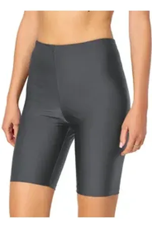 Merry Style Badeshorts Damen Lange Shorts Kurze Leggings MS10-333 grau 42