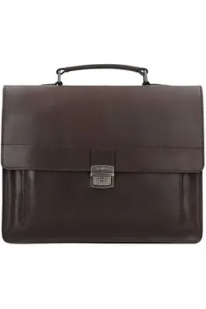 Burkely Aktentasche Vintage, Leder braun