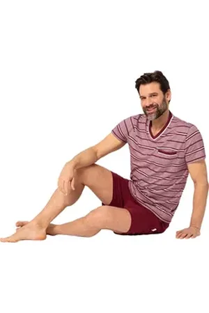 Cerruti 1881 1881 Pyjama (Set, 2 Stück) absolut bequem und weich, aus 100% Baumwolle rot L