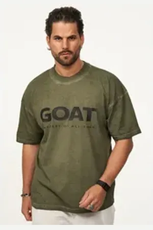 Soul Star T-Shirt mit Print Herren Oversize-Fit Kurzarm Shirt mit Rundhals-Ausschnitt grün L