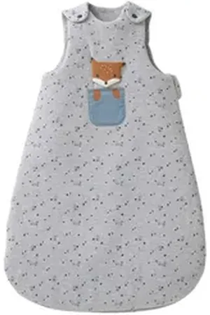 Vertbaudet Babyschlafsack Ärmelloser Baby Schlafsack BABY FOX, Sommerschlafsack, 2 TOG grau 85CM