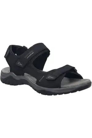 Josef Seibel Arlo 02 Sandale, Trekkingsandale, Komfortschuh mit gepolstertem Fußbett schwarz 45 EU