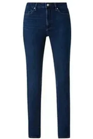 QS by s.Oliver 5-Pocket-Jeans Hose lang dunkel_blau dunkel_blau (1-tlg) blau