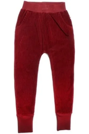 Leela COTTON Sweathose Kinder Cordhose rot 128