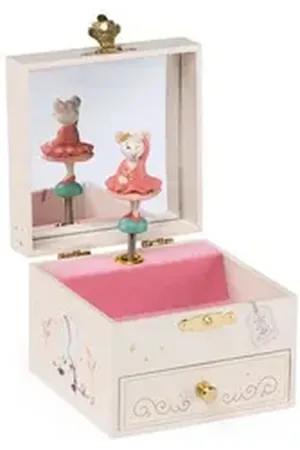 Moulin Roty Schmuckkasten Musik Schmuckkästchen Maus Spieluhr 10,5cm Melodie: Der Zauberlehrling