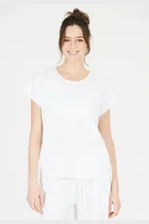 Cruz Funktionsshirt Highmore im smarten Basic-Look aus reiner Baumwolle weiß 48