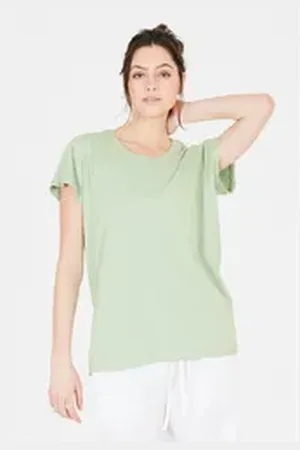 Cruz Funktionsshirt Highmore im smarten Basic-Look aus reiner Baumwolle grün 48