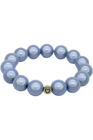 Adel Bags Perlenarmband Magic Perlenarmband aus 14 mm Perlen, Verschiedene Farben und Designs blau