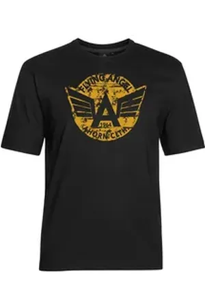 Ahorn T-Shirt mit coolem Frontdruck schwarz XXXL
