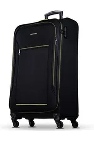 Nowi Trolley Weichschalenkoffer mit Rollen & Zahlenschloss – leicht & robust, Telekopgriff schwarz 75 cm